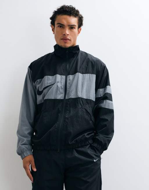 Nike Football Premier i96 track jacket in black & grey, 2 of 5