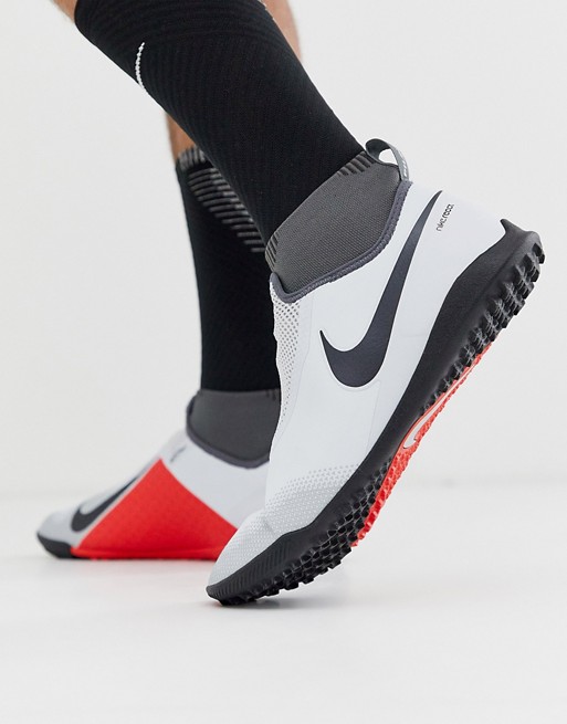 Nike Football React Obra Pro Astro Turf Boots In Grey AO3277-060