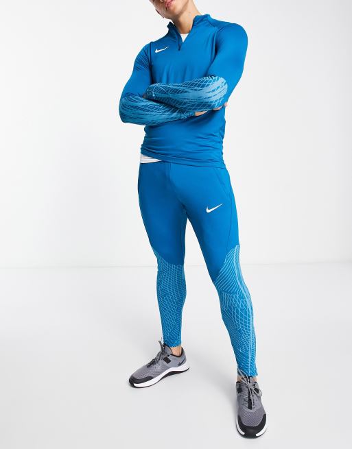 Nike Football Strike Dri-FIT 1/4 zip drill top in teal, 4 of 4