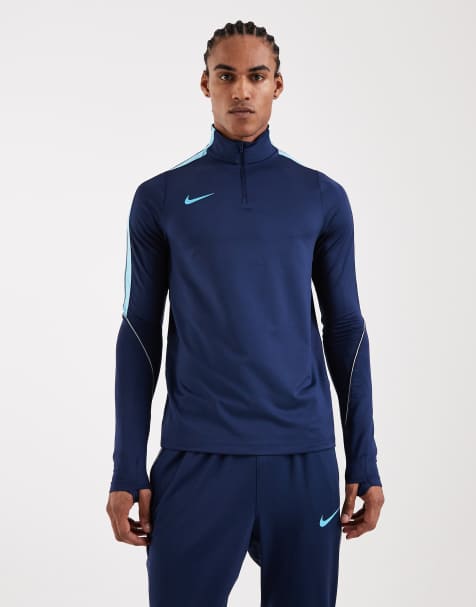Nike Football – Strike Dri-FIT – Granatowo-niebieski top sportowy z długimi rękawami - view 1