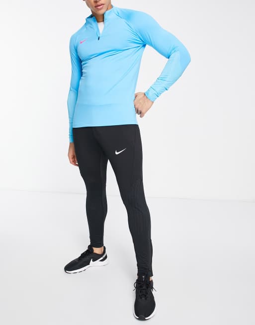 Nike Football Strike Dri-FIT half zip drill top in baltic blue