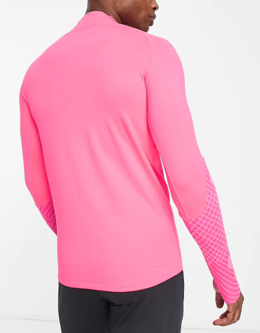 Nike pink 2024 half zip mens