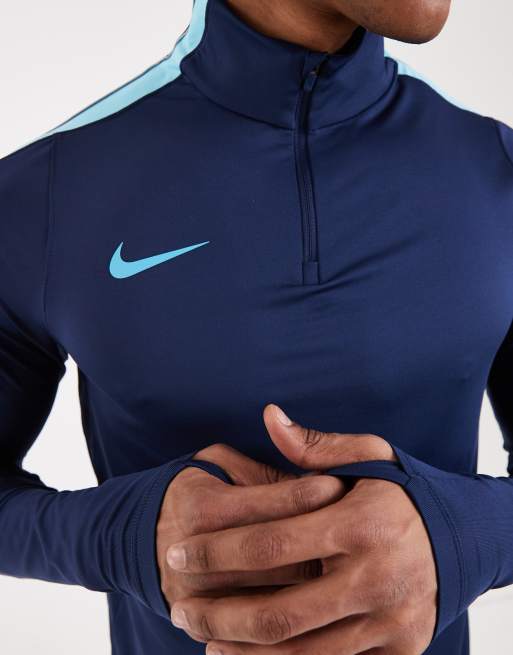 Nike Football Strike Dri-FIT long sleeve drill top in navy and blue, 5 of 5