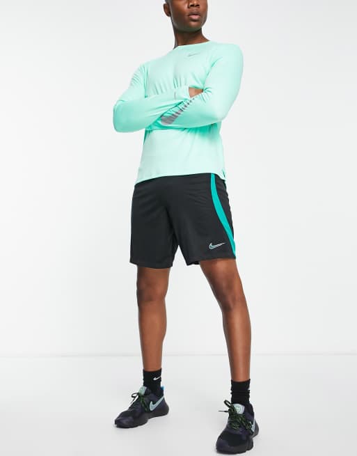 Nike Football - Strike Dri-FIT - Shorts i sort og blågrøn