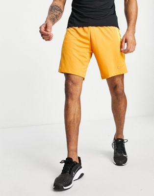 Nike Football Strike Dri-FIT shorts in yellow