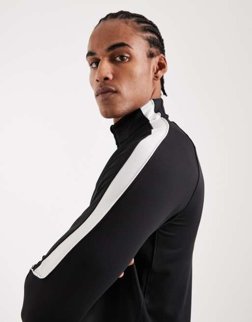 Nike Football - Strike Dri-FIT - Top a maniche lunghe in drill nero, 4 di 5