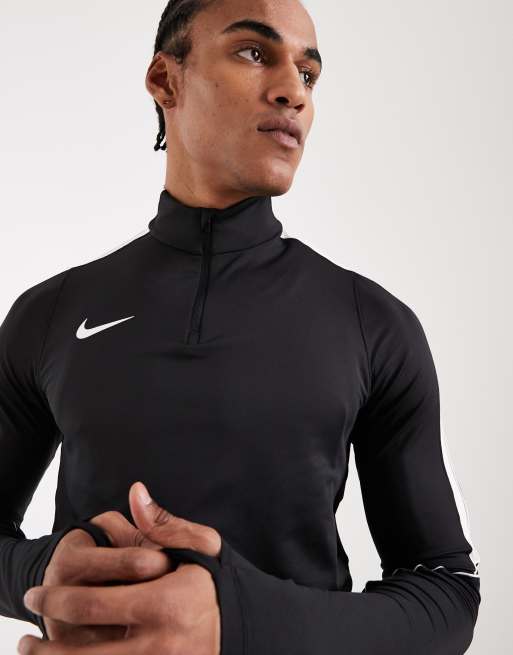 Nike Football - Strike Dri-FIT - Top a maniche lunghe in drill nero, 5 di 5
