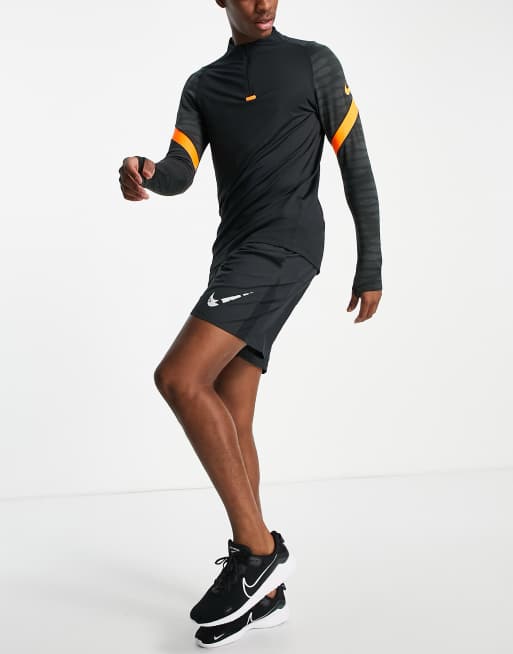 Nike Football - Strike Drill - Top de sport - Noir et orange, 4 de 4