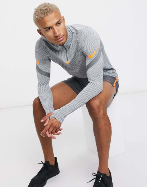 Nike Football strike drill top in grey