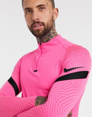 Nike Football strike drill top in pink 