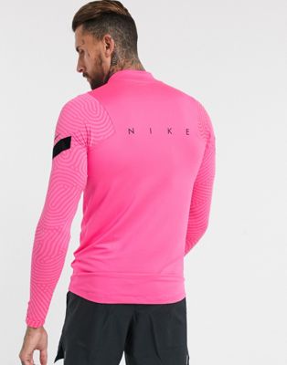 Nike Football strike drill top in pink 