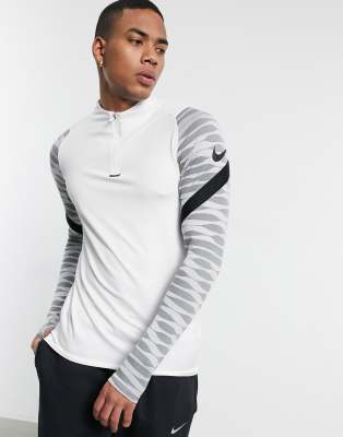 nike football strike drill top in grey