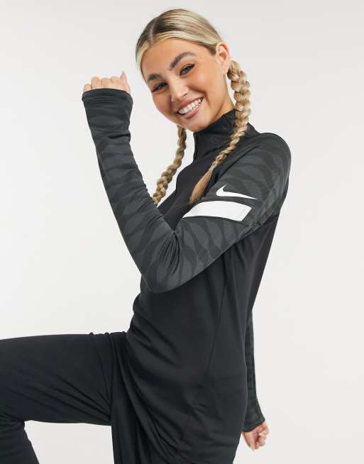 Nike Football – Strike Dry Drill – Oberteil in Schwarz