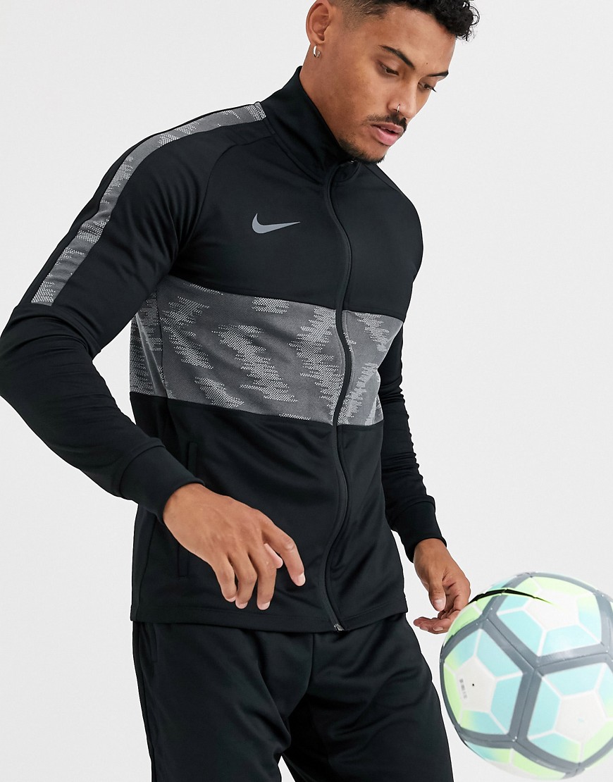 Nike Football - Strike - Giacca sportiva nera con pannelli-Nero