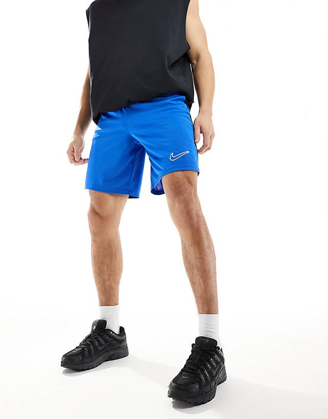 Nike Football - strike panelled dri-fit shorts in blue