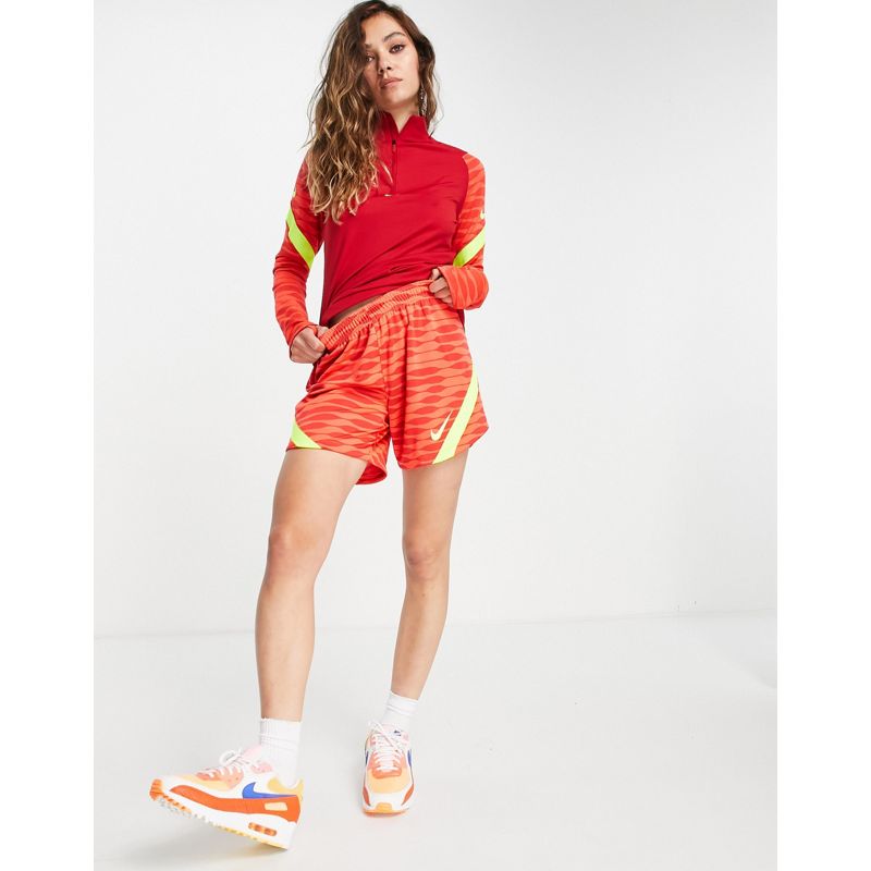 Activewear Donna Nike Football - Strike - Pantaloncini da allenamento rosso acceso e cremisi