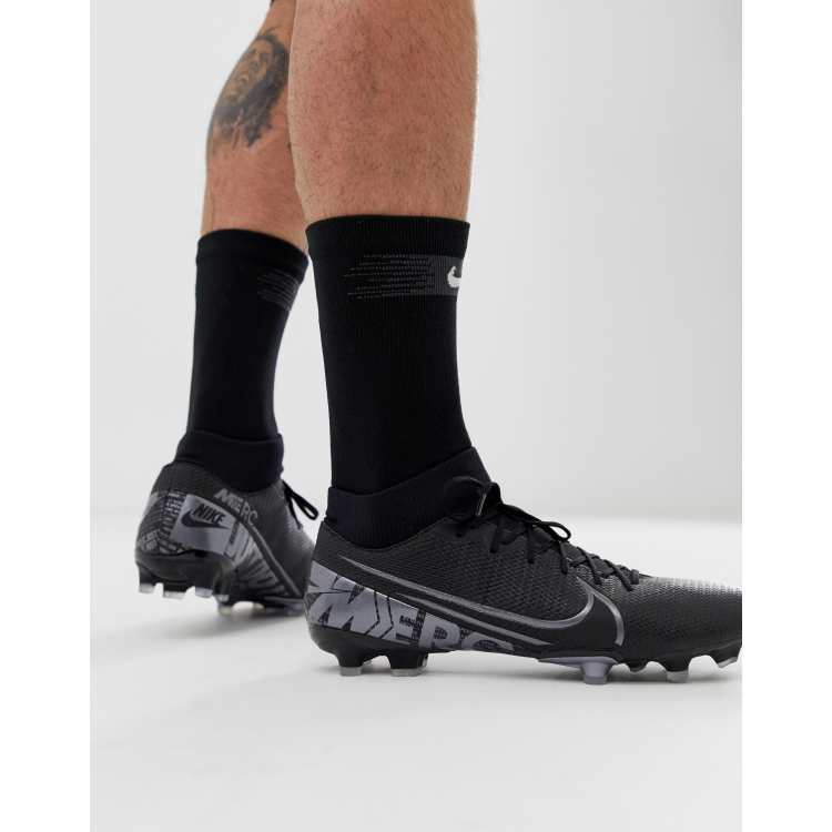 mout Jonge dame Vanaf daar Nike Football superfly 7 football boots in black | ASOS