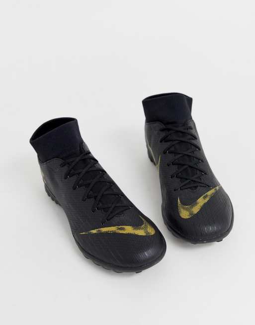 Nike Football superflyx 6 astro turf boots in black