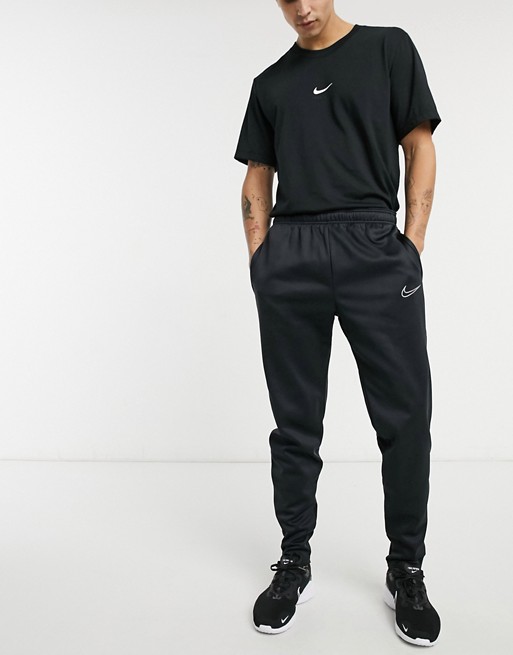 Nike Football Therma Academy joggers in black