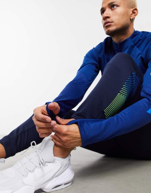 Nike Football - Therma Shield - Top à col zippé - Bleu, 4 de 4