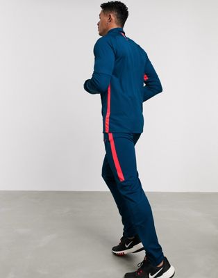 Nike Football tracksuit in blue and 