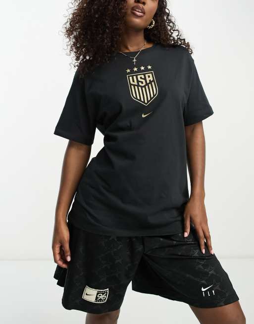 Nike Football USA Creat 4Star T-Shirt in Black