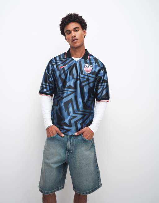 Nike Football USA World Cup 26 retro heavyweight print jersey in navy, 5 of 5
