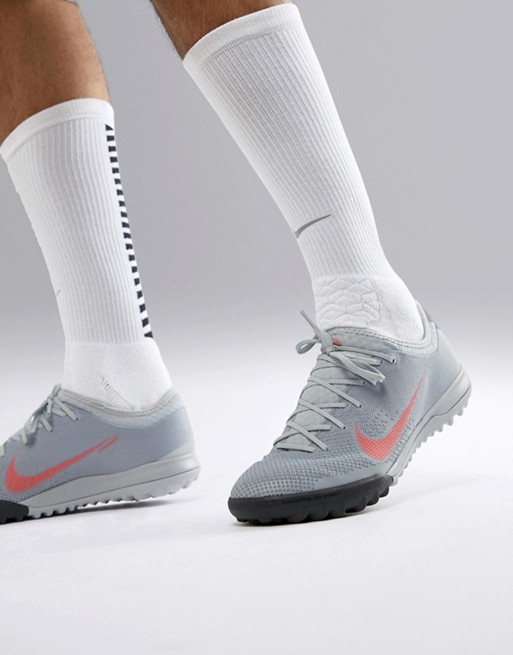 Nike Football VaporX 12 Pro Astro Turf Boots In Grey AH7388-060 | ASOS