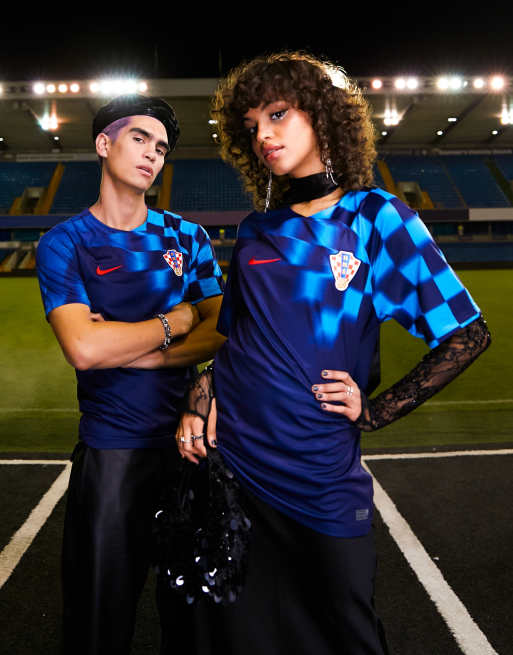 Nike Football World Cup 2022 Croatia unisex away jersey in blue