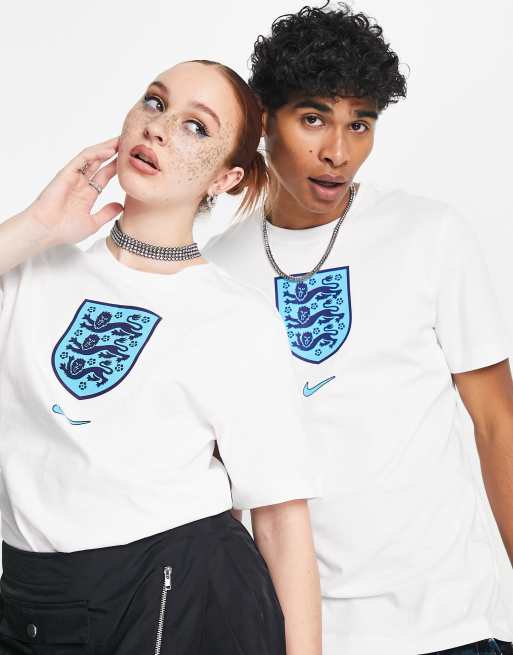 Nike Football - World Cup 2022 England - Maglia unisex bianca con stemma