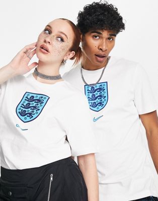 Nike Football World Cup 2022 England unisex crest t-shirt in white