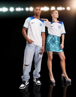 Nike Football World Cup 2022 England unisex home jersey in white - ASOS Price Checker