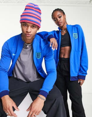 Nike Football World Cup 2022 England unisex jacket in blue - ASOS Price Checker