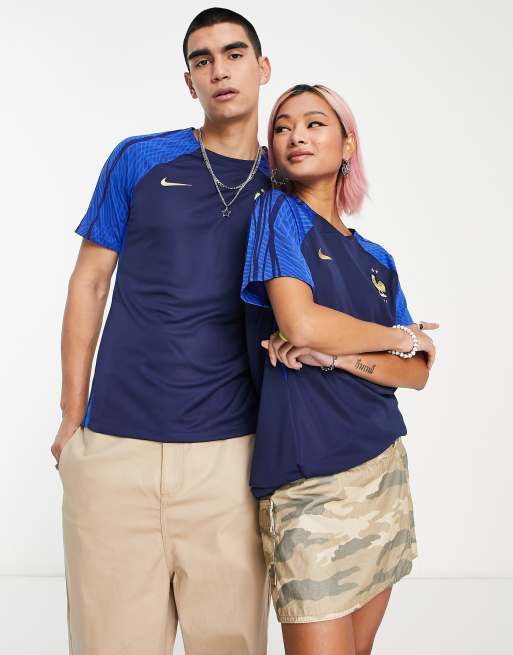 Nike Football – World Cup 2022 Frankreich – Unisex-T-Shirt in dunklem Marineblau