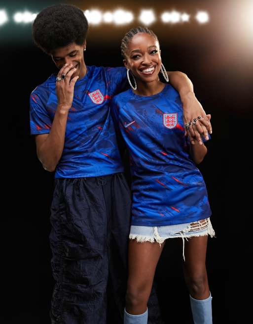 Nike Football - World Cup 2022 Inghilterra - Maglia unisex premium blu navy