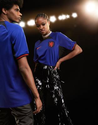 Nike Football World Cup 2022 Netherlands unisex away jersey in blue | ASOS