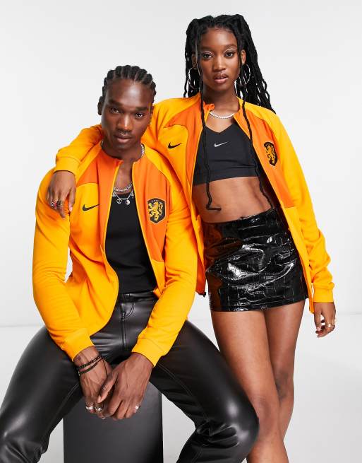 Nike Football World Cup 2022 Netherlands unisex jacket in orange | ASOS