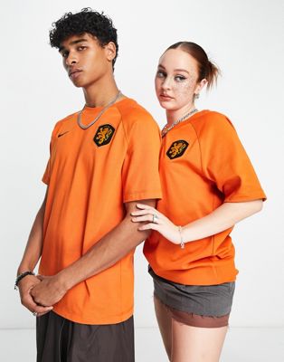 Nike Football World Cup 2022 Netherlands unisex travel t-shirt in orange