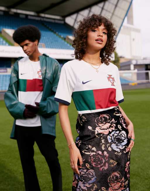 Nike Football - World Cup 2022 Portugal - Uniseks uitshirt in wit
