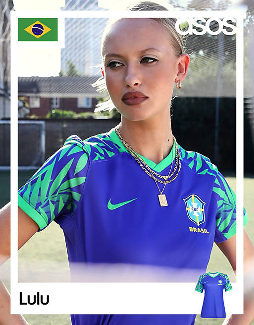 Nike Football World Cup 23 Brazil Stadium away jersey in blue