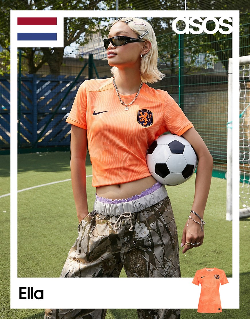Nike Football World Cup 23 Netherlands Stadium home jersey in orange