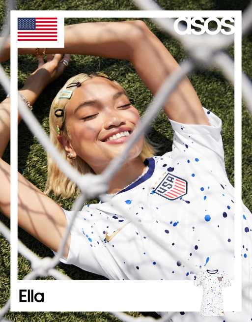 Nike Football World Cup 23 USA Stadium home jersey top in white