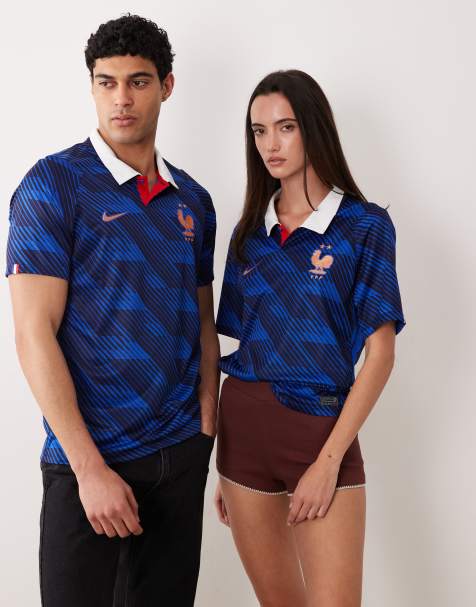 Nike France World Cup short sleeve home jersey in navy - view 1