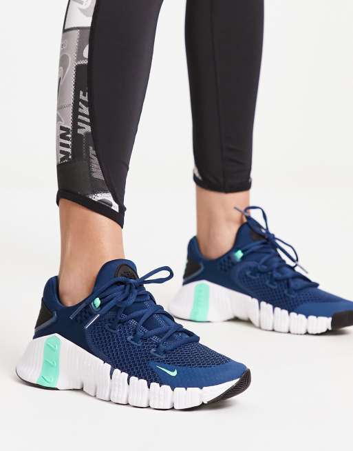 Onderling verbinden pellet Blaast op Nike Free Metcon 4 sneakers in blue - MBLUE | ASOS