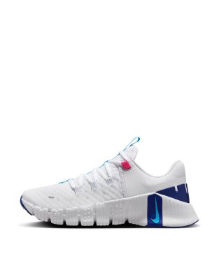 NIKE NIKE FREE METCON 5 SNEAKERS IN WHITE