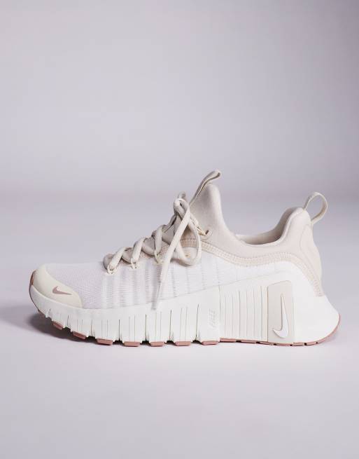 Nike Free Metcon 6 sneakers in ivory
