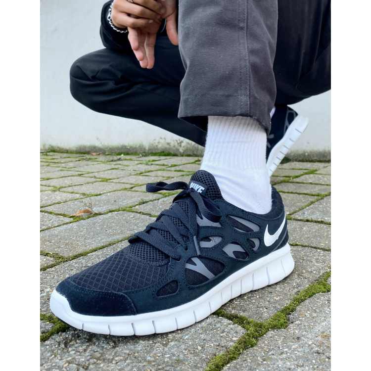 Nike Free Run 2 sneakers in black BLACK | ASOS