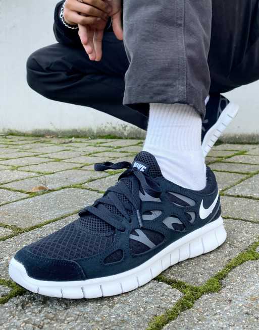 Nike free run 2 on sale black