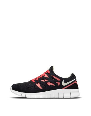 NIKE FREE RUN 2 SNEAKERS IN BLACK/MAGIC EMBER,DM9057-002