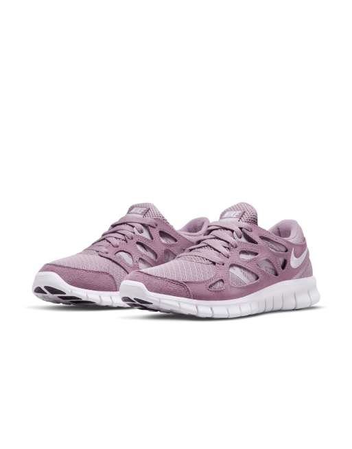 Nike Free Run 2 sneakers in plum fog